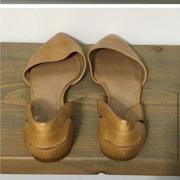 MADEWELL Leather Flats Shoes Camel Pointy Toe Size 11 - Picture 4 of 6